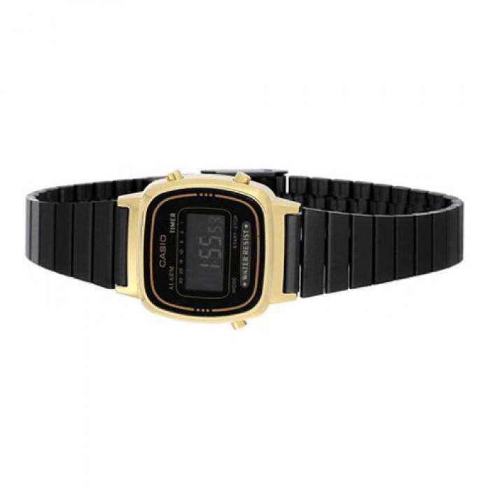 Casio Vintage LA670WEGB-1B Black Plated Stainless Steel Watch for Women-Watch Portal Philippines