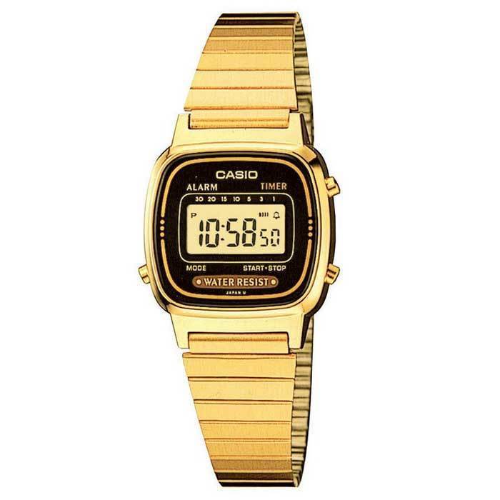 Casio Vintage LA670WGA-1D Gold Plated Watch for Women-Watch Portal Philippines