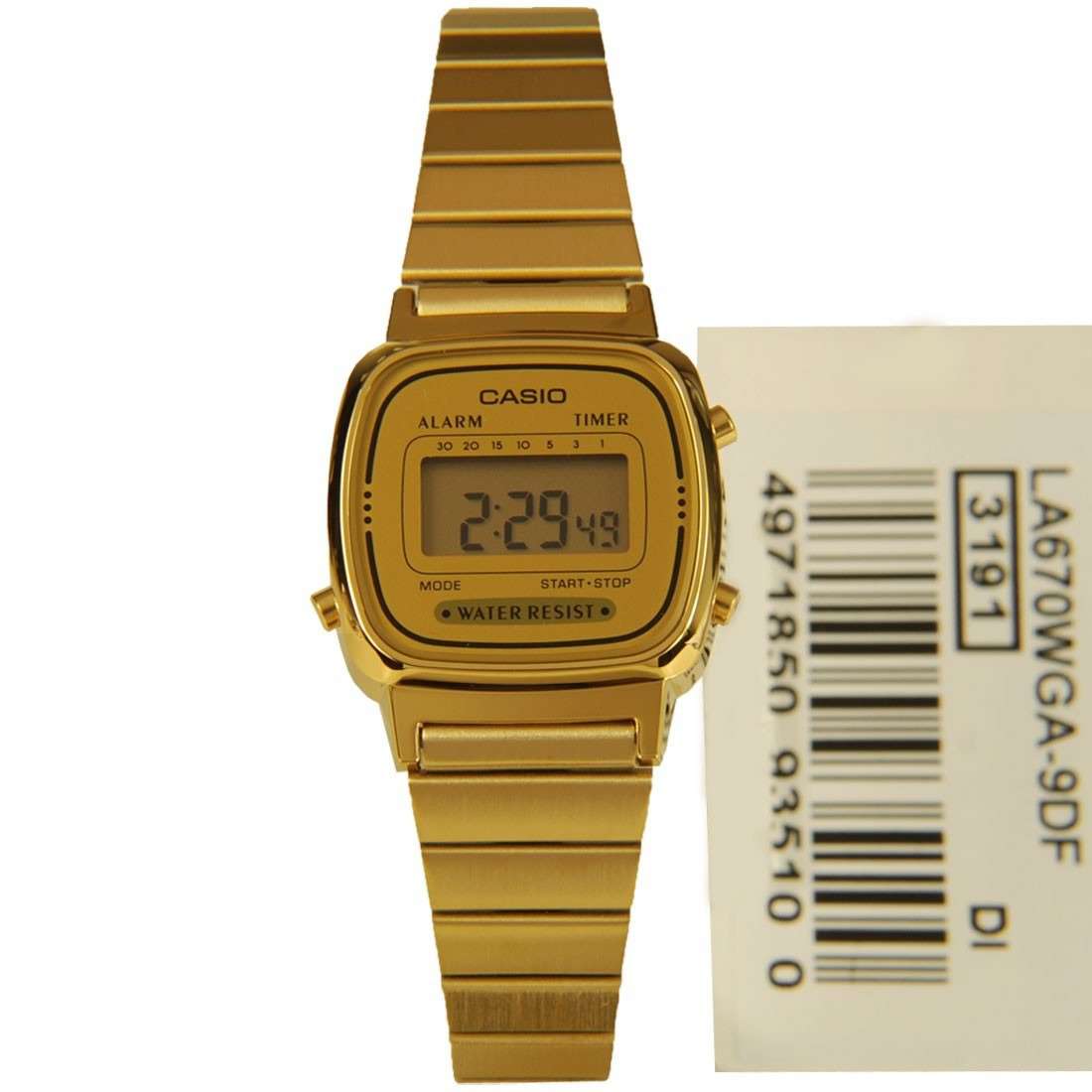 Casio Vintage LA670WGA-9D Gold Plated Watch for Women-Watch Portal Philippines