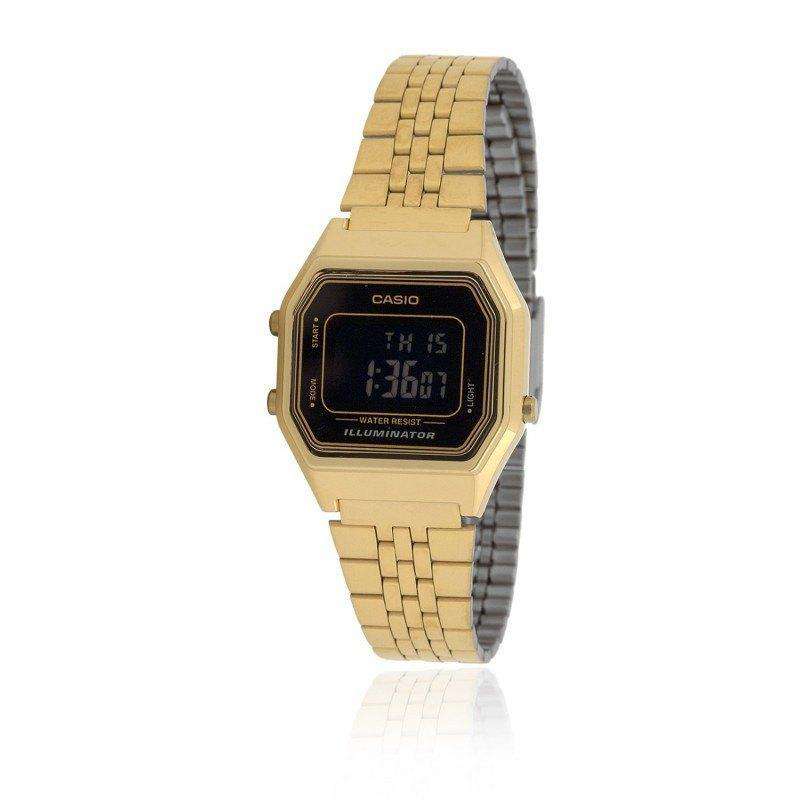 Casio Vintage LA680WGA-1B Gold Plated Watch for Women-Watch Portal Philippines