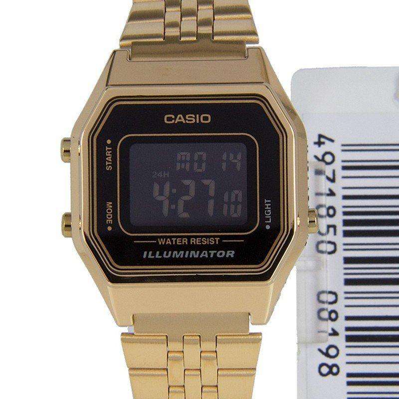 Casio Vintage LA680WGA-1B Gold Plated Watch for Women-Watch Portal Philippines