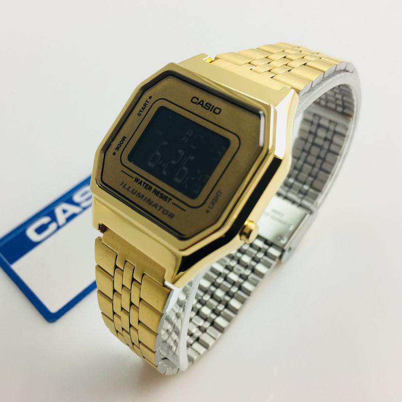 Casio Vintage LA680WGA-9B Gold Plated Watch For Women-Watch Portal Philippines