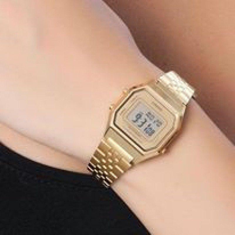 Casio Vintage LA680WGA-9D Gold Plated Watch for Women-Watch Portal Philippines