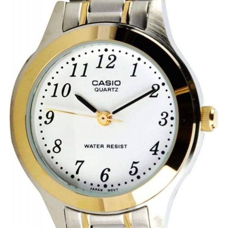 Casio Vintage LTP-1128G-7BRDF Silver & Gold Stainless Steel Strap Watch for Women-Watch Portal Philippines