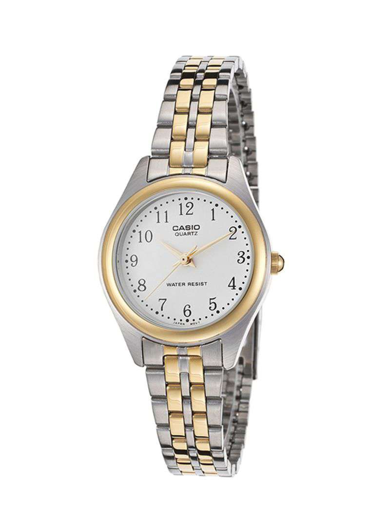 Casio Vintage LTP-1129G-7BRDF Silver & Gold Stainless Watch for Women-Watch Portal Philippines