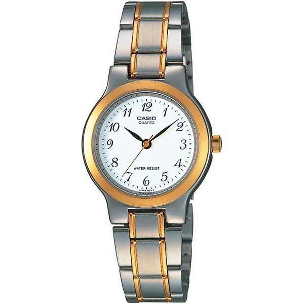 Casio Vintage LTP-1131G-7BRDF Silver & Gold Stainless Watch for Women-Watch Portal Philippines