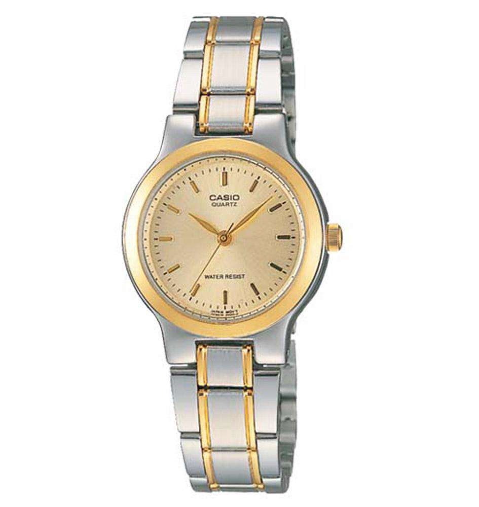 Casio Vintage LTP-1131G-9A Silver & Gold Stainless Steel Strap Watch for Women-Watch Portal Philippines