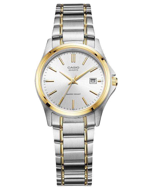Casio Vintage LTP-1183G-7A Silver/Gold Plated Watch for Women-Watch Portal Philippines