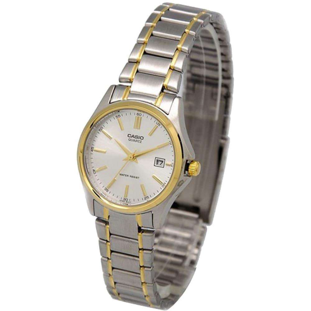 Casio Vintage LTP-1183G-7A Silver/Gold Plated Watch for Women-Watch Portal Philippines
