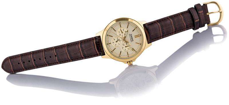 Casio Vintage MTP-V300GL-9A Brown Leather Watch for Men-Watch Portal Philippines