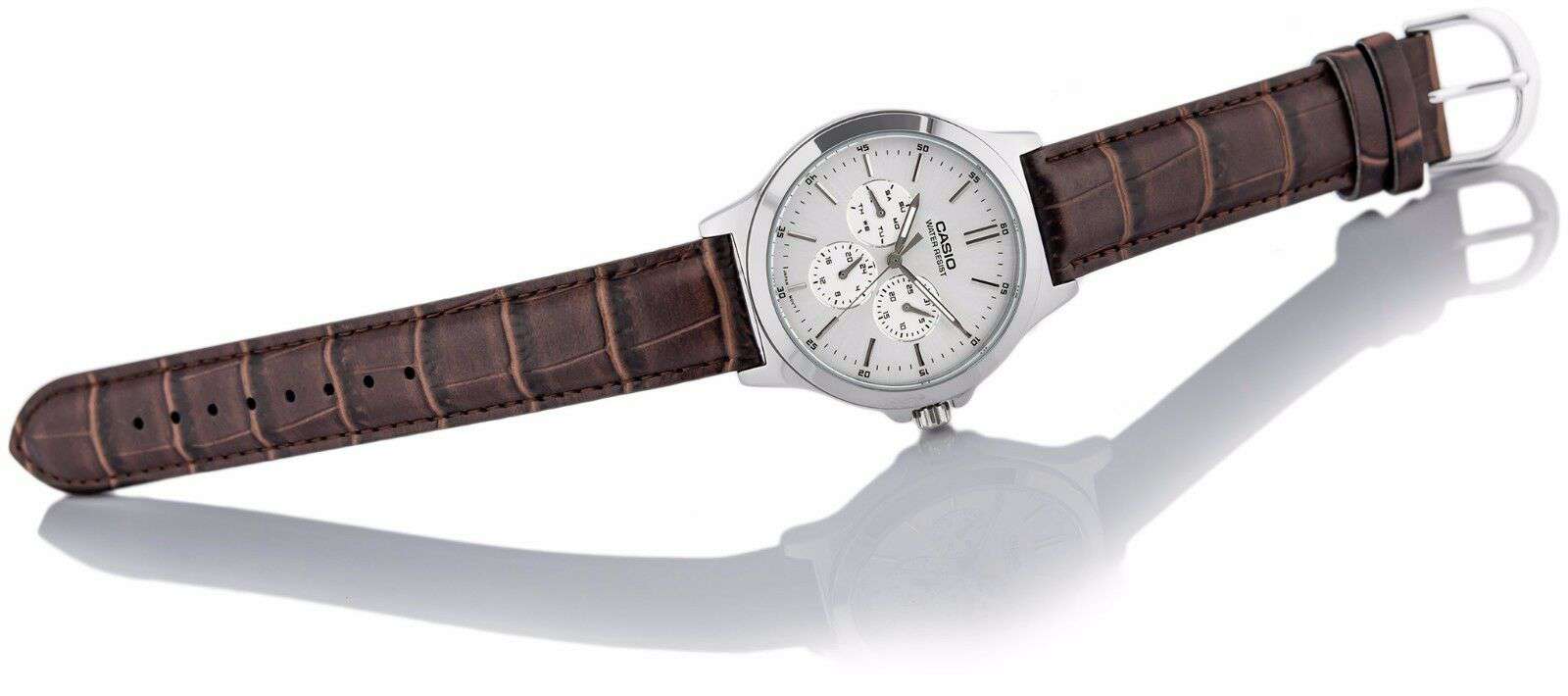 Casio Vintage MTP-V300L-7A Brown Leather Watch for Men-Watch Portal Philippines