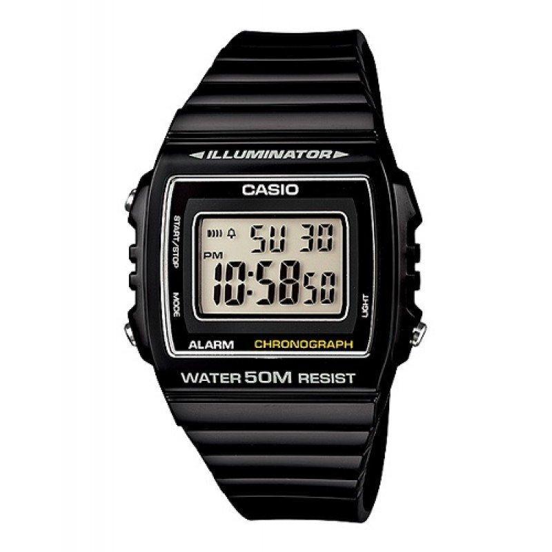 Casio W-215H-1A Black Resin Watch for Men and Women-Watch Portal Philippines