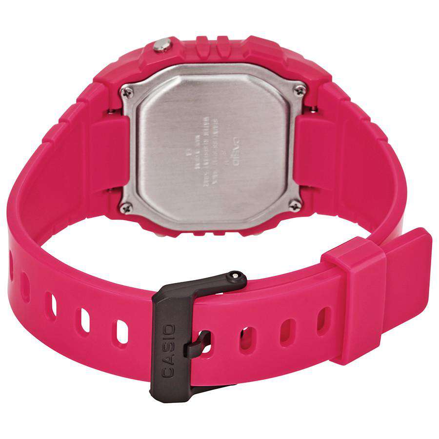 Casio W-215H-4A Pink Resin Watch For Men and Women-Watch Portal Philippines