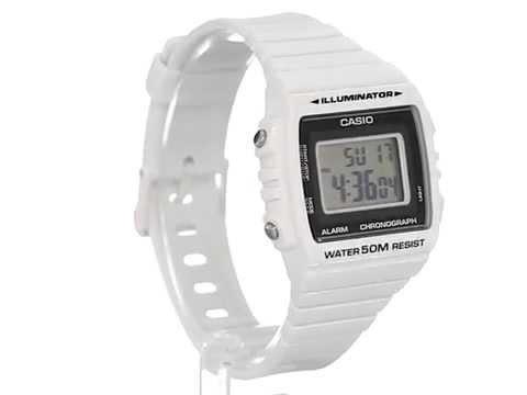 Casio W-215H-7A White Resin Strap Watch For Men and Women-Watch Portal Philippines