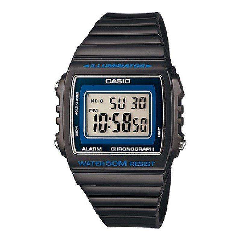 Casio W-215H-8A Dark Gray Resin Strap Watch For Men and Women-Watch Portal Philippines