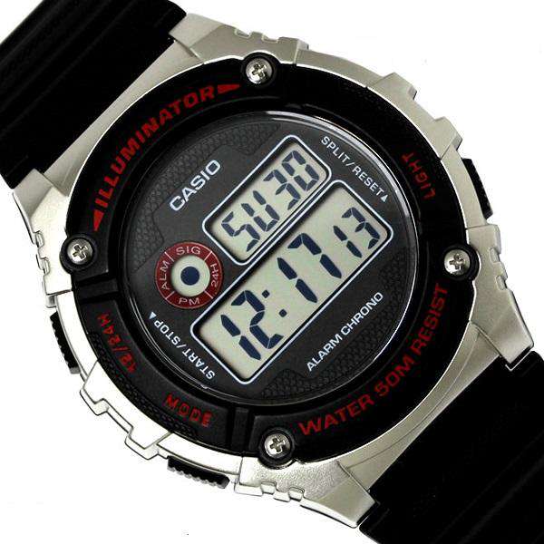 Casio W-216H-1C BLACK Digital Watch for Men-Watch Portal Philippines
