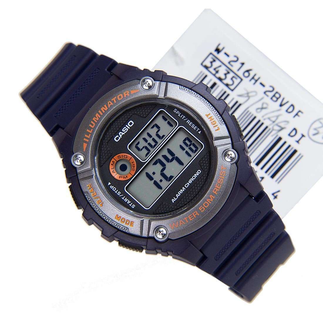 Casio W-216H-2B Blue Resin Digital Watch for Men-Watch Portal Philippines