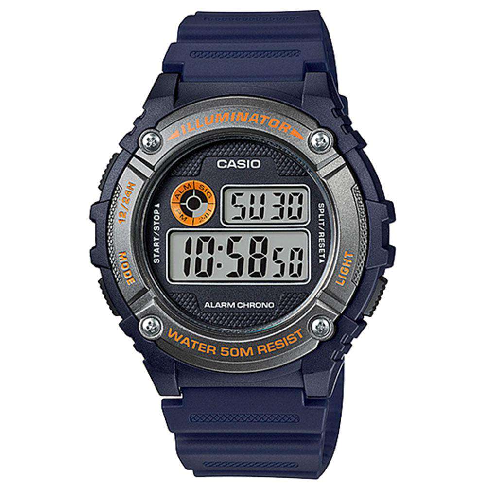 Casio W-216H-2B Blue Resin Digital Watch for Men-Watch Portal Philippines