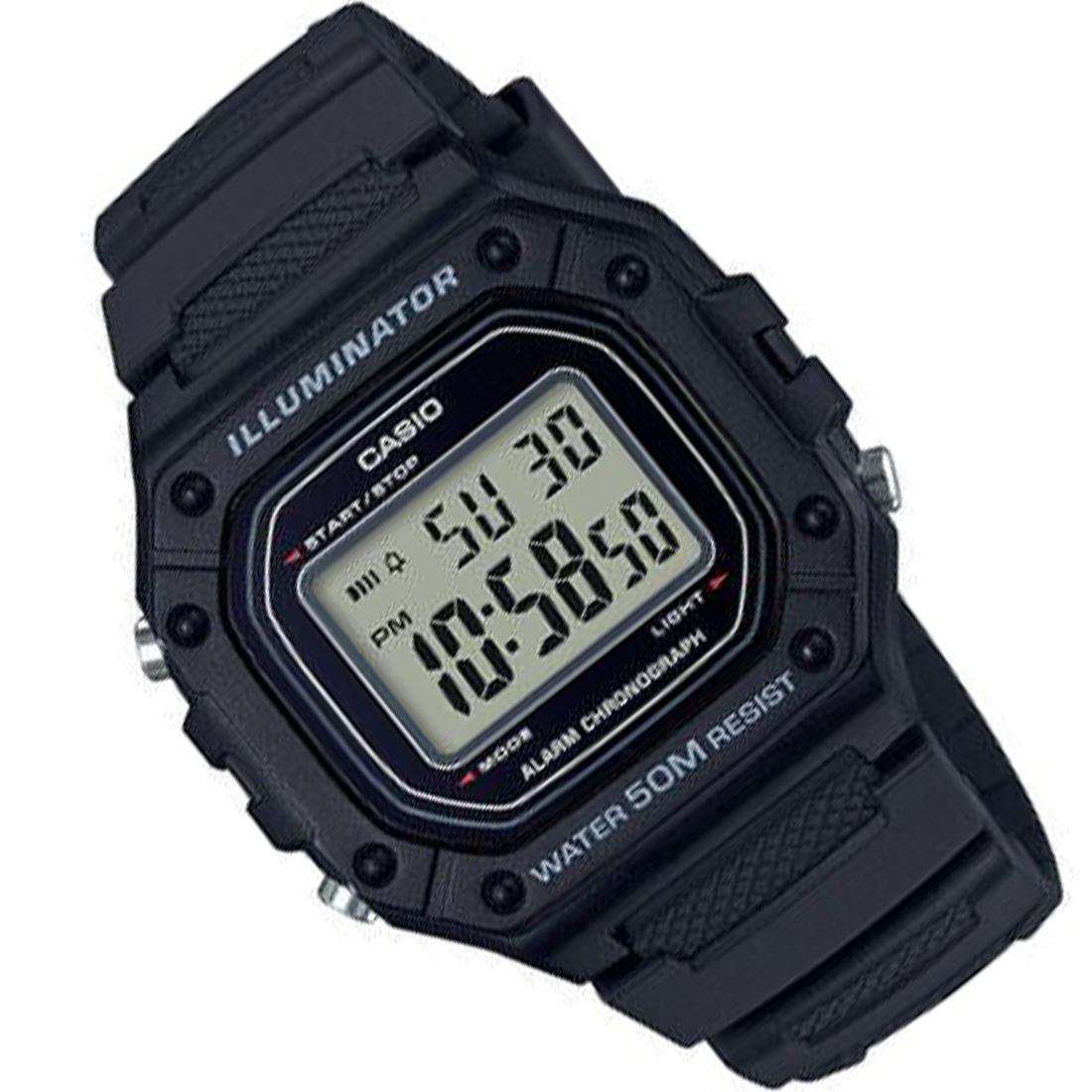 Casio W-218H-1AVDF Black Resin Watch for Men-Watch Portal Philippines