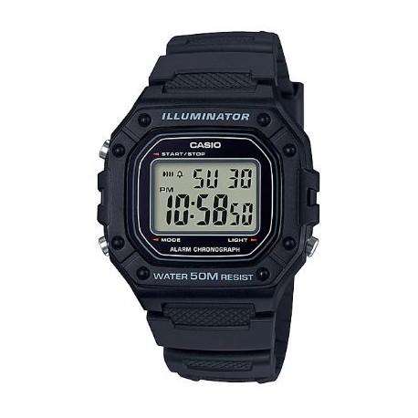 Casio W-218H-1AVDF Black Resin Watch for Men-Watch Portal Philippines