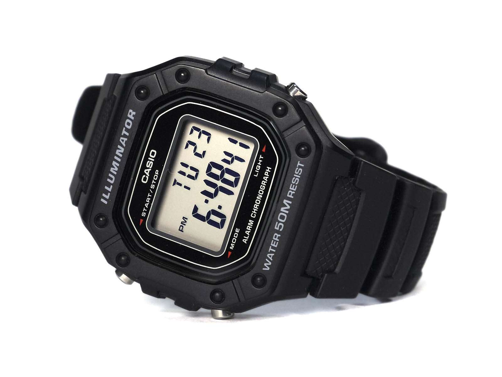 Casio W-218H-1AVDF Black Resin Watch for Men-Watch Portal Philippines