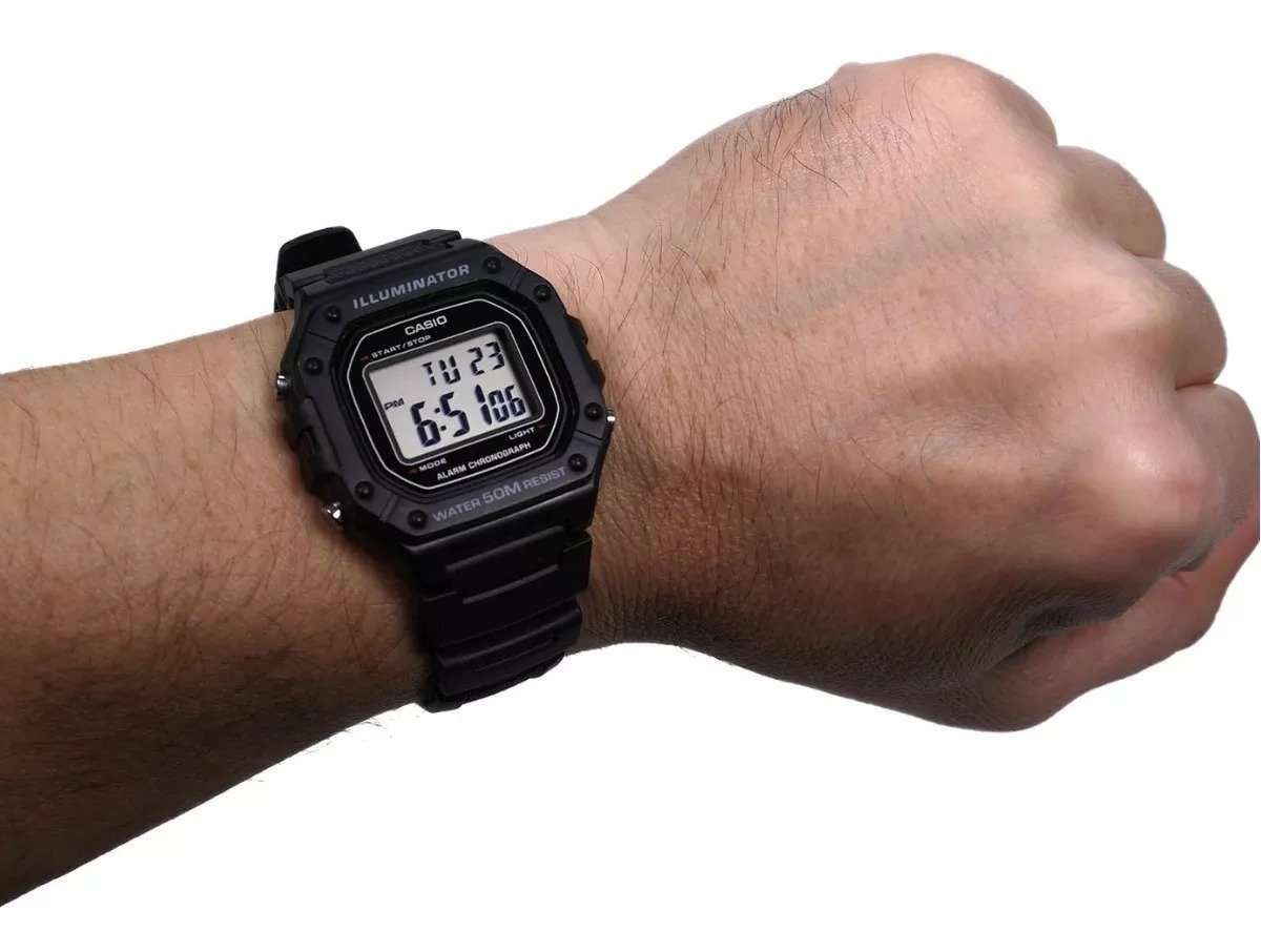 Casio W-218H-1AVDF Black Resin Watch for Men-Watch Portal Philippines