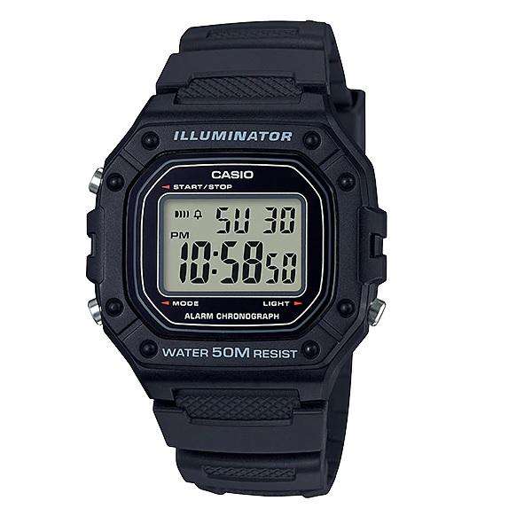 Casio W-218H-1AVDF Black Resin Watch for Men-Watch Portal Philippines