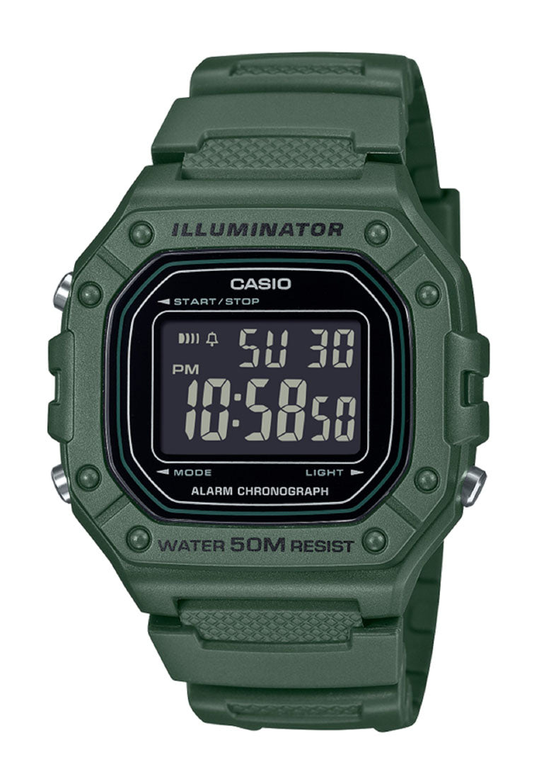 Casio W-218H-3B Digital Rubber Strap Watch For Men-Watch Portal Philippines