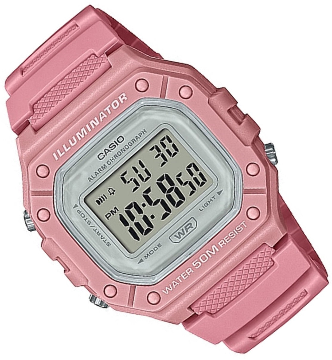Casio W-218HC-4A Pink Resin Watch-Watch Portal Philippines