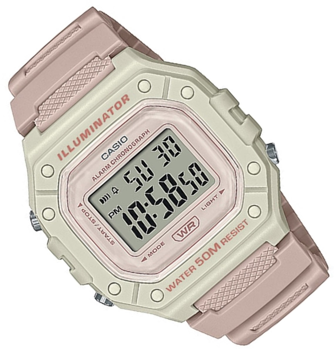 Casio W-218HC-4A2 Light Pink Resin Watch-Watch Portal Philippines