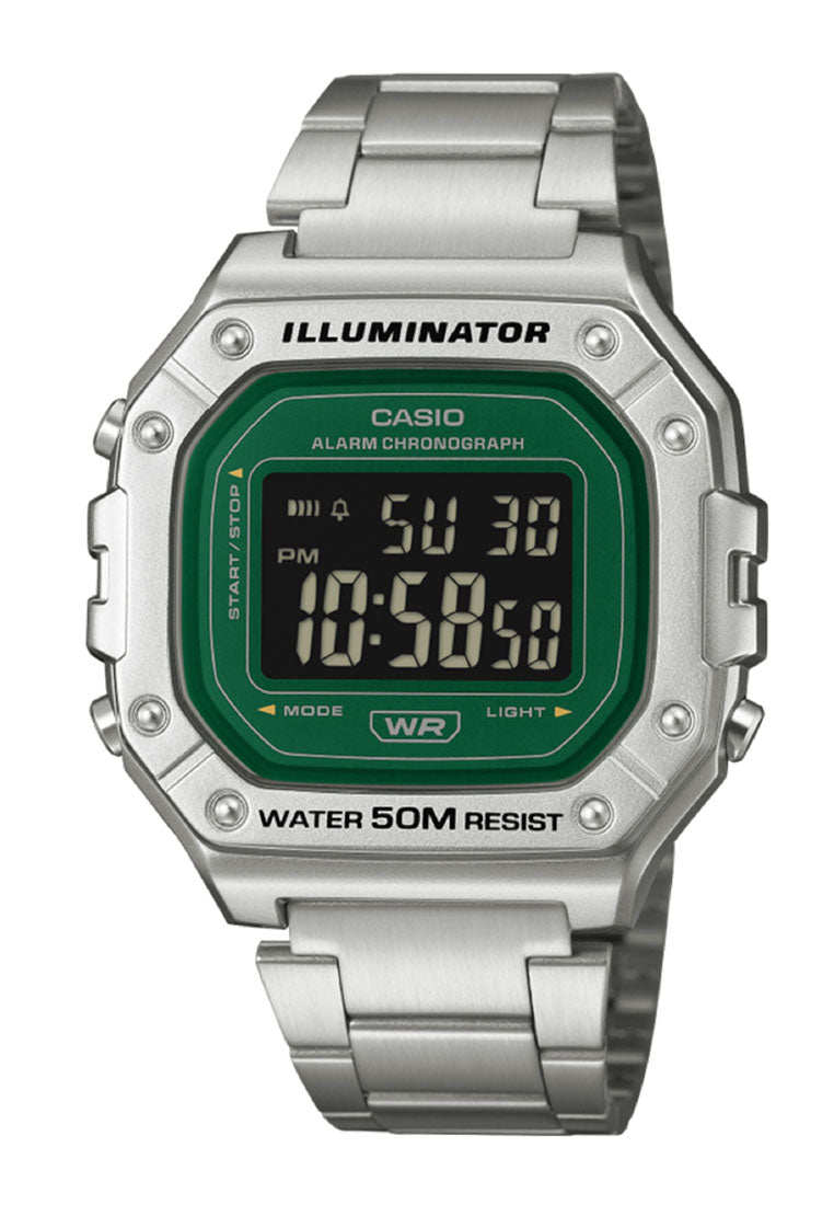 Casio W-218HD-3AVDF Stainless Steel Strap Digital Watch for Men-Watch Portal Philippines
