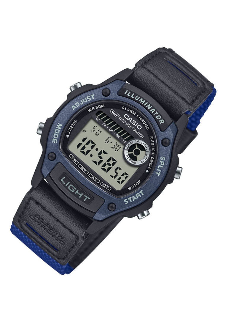 Casio W-220HF-2A Digital Leather Strap Watch for Men-Watch Portal Philippines