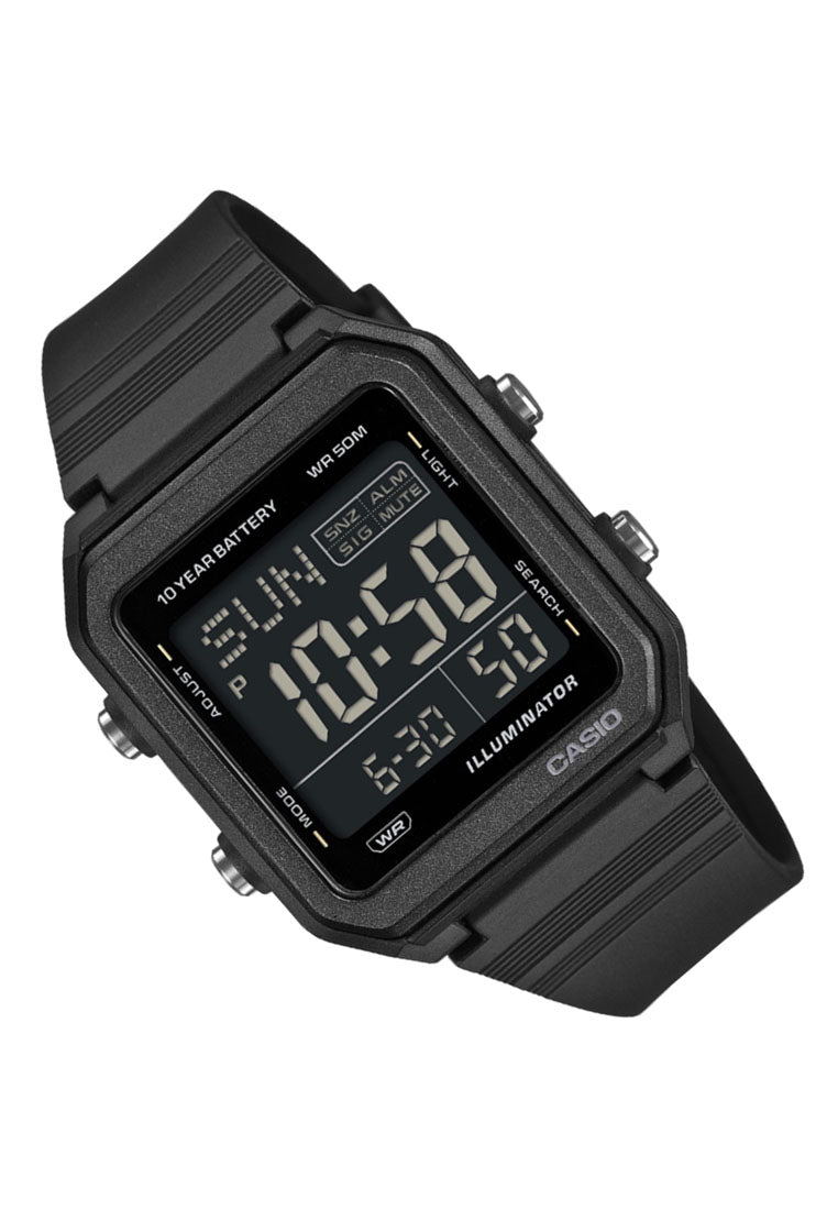Casio W-221H-1BVDF Rubber Strap Digital Watch for Men-Watch Portal Philippines
