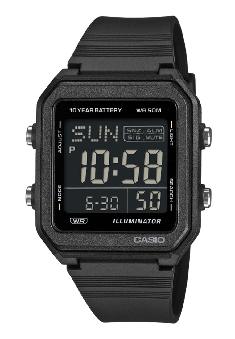 Casio W-221H-1BVDF Rubber Strap Digital Watch for Men-Watch Portal Philippines