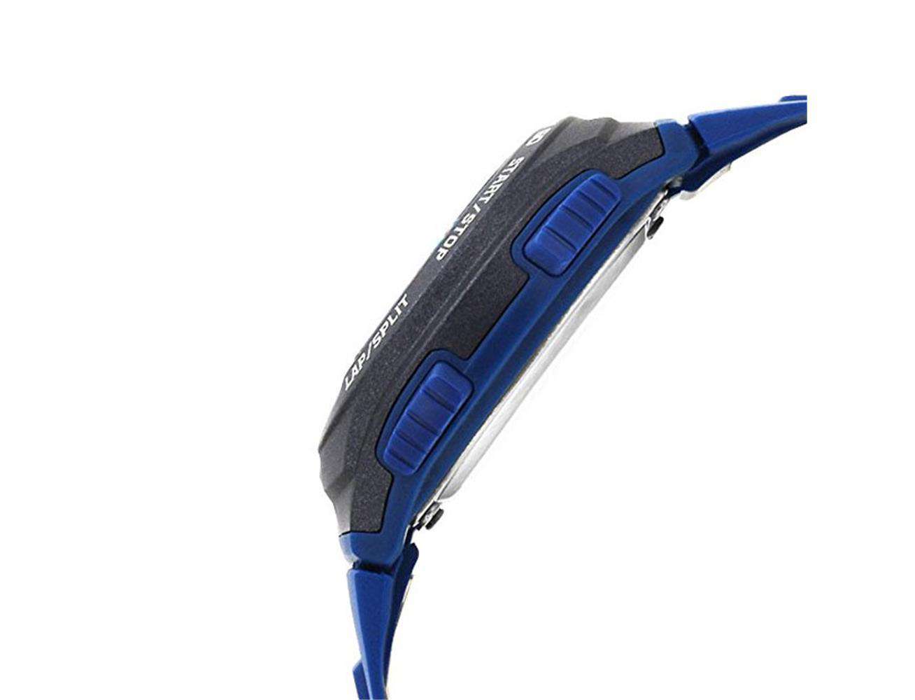 Casio W-734-2AV Blue Rubber Strap Sports Watch for Men-Watch Portal Philippines