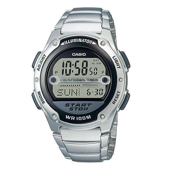 Casio W-756D-1AVDF Silver Stainless Watch for Men-Watch Portal Philippines