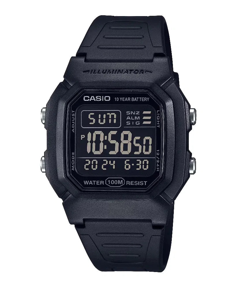 Casio W-800H-1B Digital Rubber Strap Watch For Men-Watch Portal Philippines