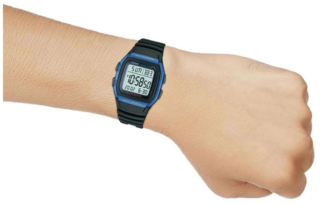 Casio W-96H-2AVDF Black Resin Watch for Men and Women-Watch Portal Philippines