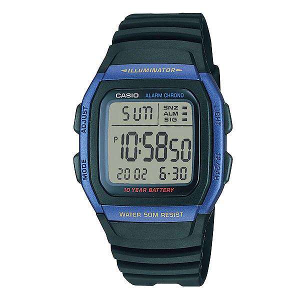 Casio W-96H-2AVDF Black Resin Watch for Men and Women-Watch Portal Philippines