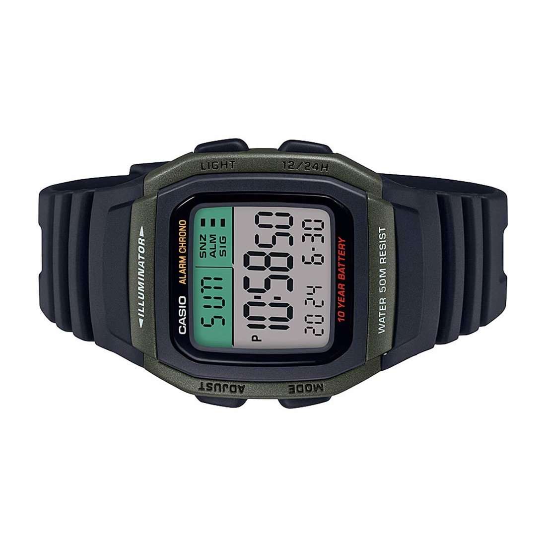 Casio W-96H-3AVDF Black Resin Watch for Men and Women-Watch Portal Philippines