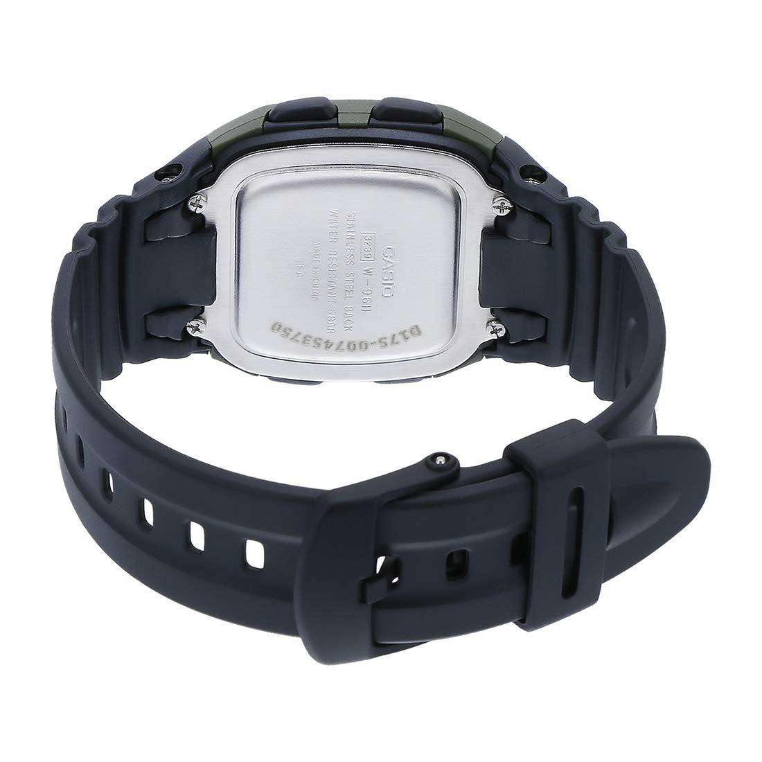 Casio W-96H-3AVDF Black Resin Watch for Men and Women-Watch Portal Philippines