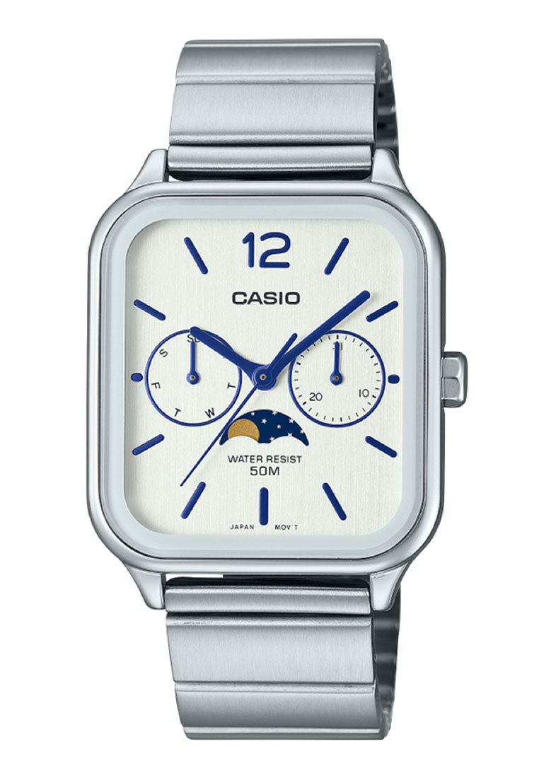 Casio Watch MTP-M305D-7A Chronograph Stainless Steel Strap Watch For Men-Watch Portal Philippines