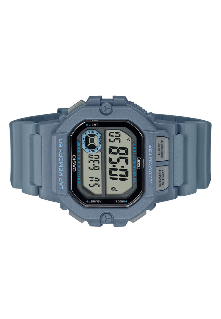 Casio WS-1400H-2A Digital Rubber Strap Watch for Men-Watch Portal Philippines