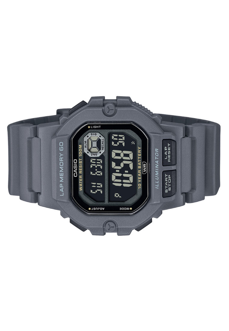 Casio WS-1400H-8B Digital Rubber Strap Watch for Men-Watch Portal Philippines
