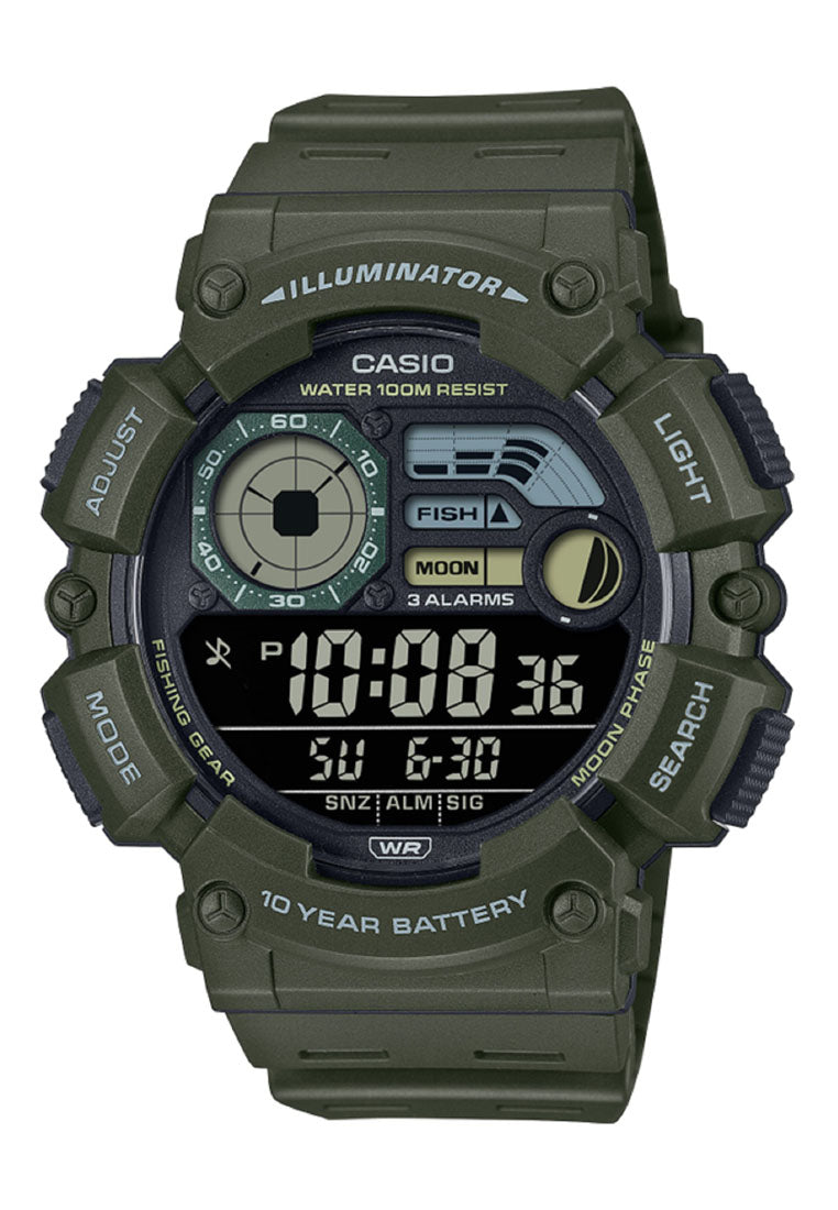 Casio WS-1500H-3B Digital Rubber Strap Watch for Men-Watch Portal Philippines