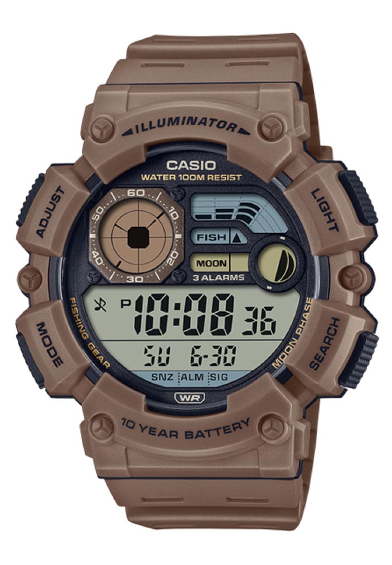 Casio WS-1500H-5A Digital Rubber Strap Watch For Men-Watch Portal Philippines