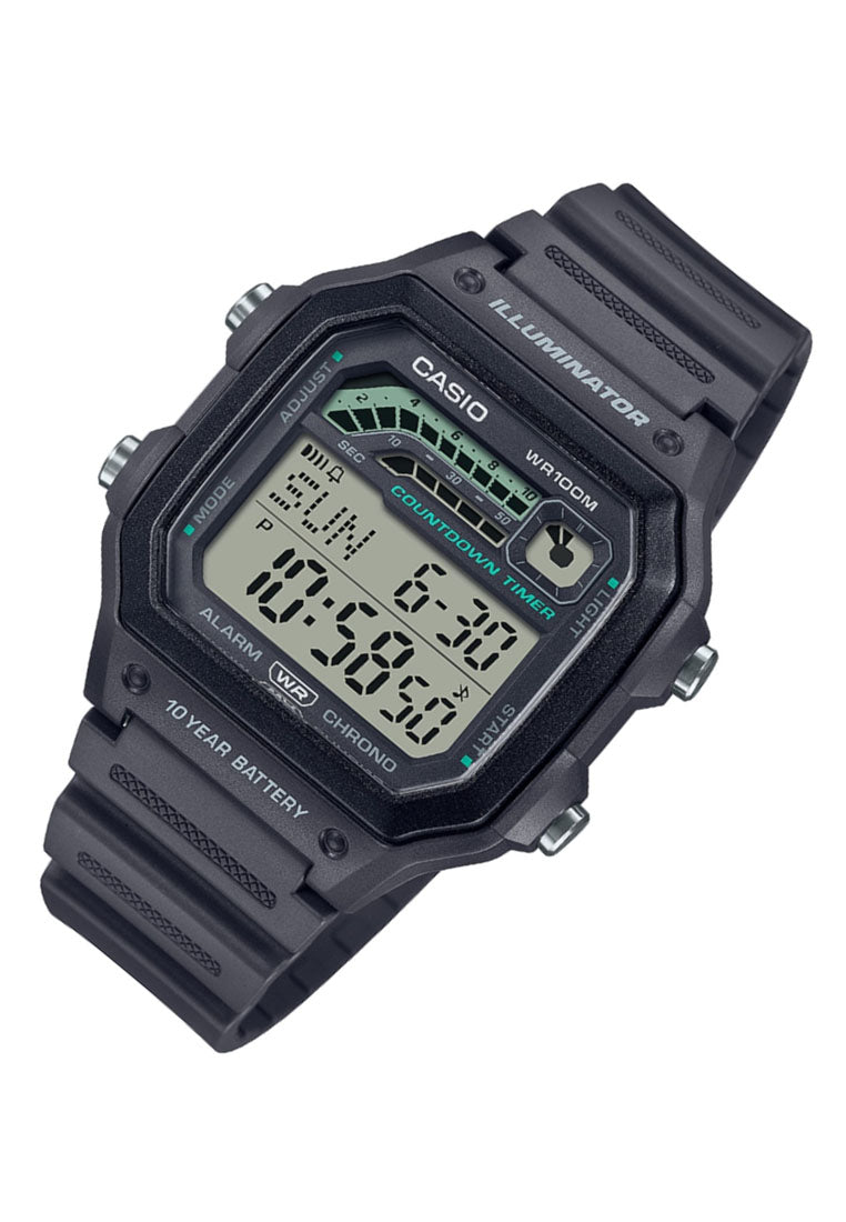 Casio WS-1600H-8A Digital Rubber Strap Watch For Men-Watch Portal Philippines