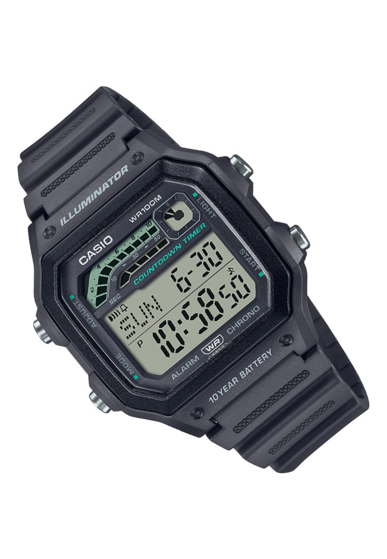 Casio WS-1600H-8A Digital Rubber Strap Watch For Men-Watch Portal Philippines