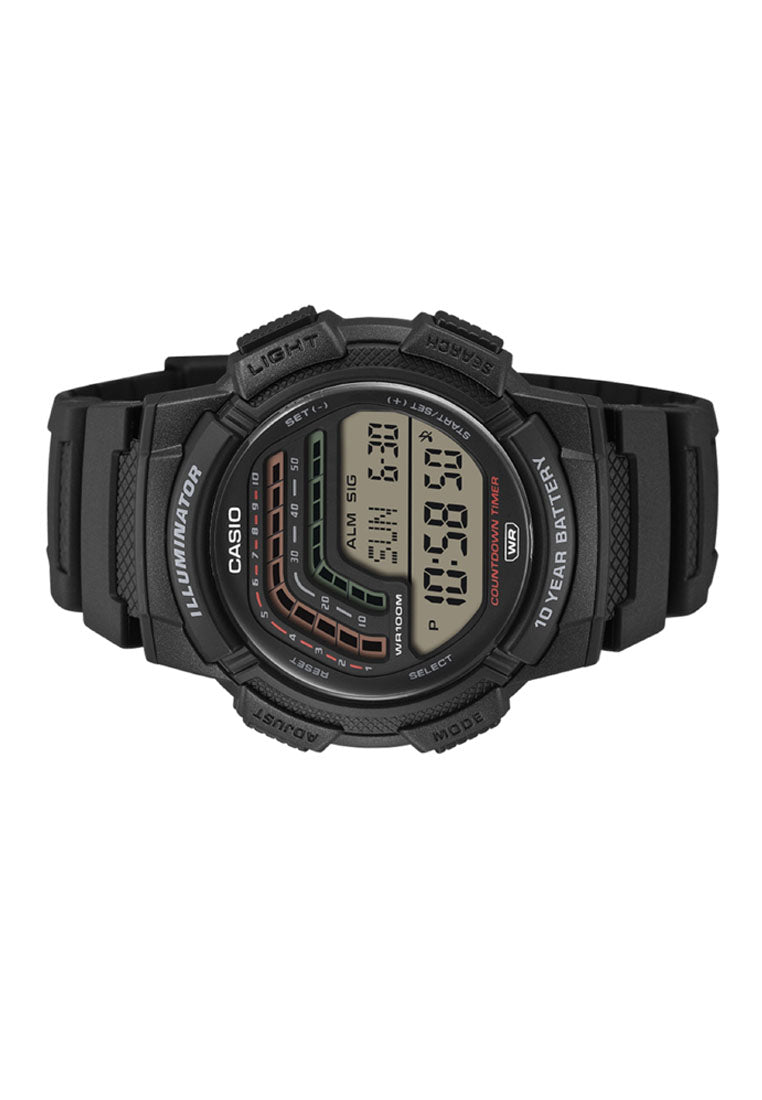 Casio WS-1800-1AVDF Digital Rubber Strap Watch For Men-Watch Portal Philippines