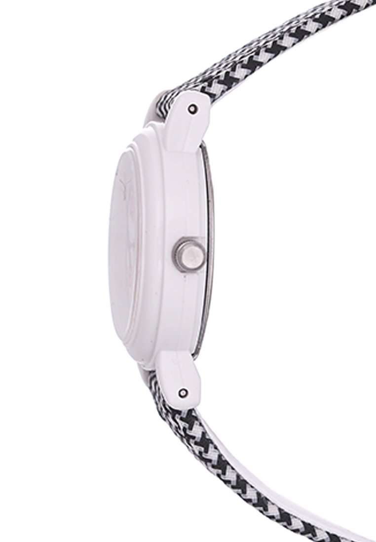 LQ-139LB-1B Black/Stripe Leather Strap Watch for Women-Watch Portal Philippines